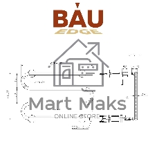 Полотенцесушитель электрический BAU M Black 41,5х61,5, черный матовый