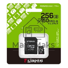 Флеш карта microSDXC 256Gb Kingston SDCS3/256Gb Canvas Select Plus + adapter