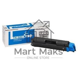 Картридж лазерный Kyocera TK-580C (1T02KTCNL0) голубой для FS-C5150DN 2800 стр.