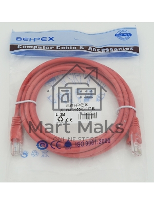 Патч-корд molded 5E Copper 3m красный