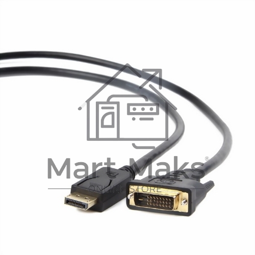 Кабель DisplayPort-DVI Gembird/Cablexpert 1.8м, 20M/19M, черный, экран, пакет(CC-DPM-DVIM-6)