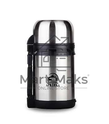 Термос Арктика, 201-1000, универсальная пробка, 1 л, с ручкой + чашка, холод/тепло 20 ч