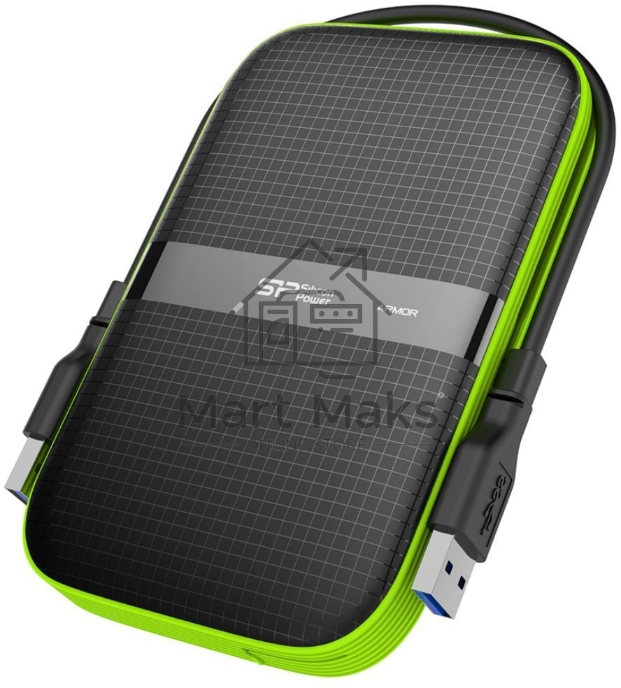 Внешний жесткий диск Silicon Power USB 3.0 2Tb A60 SP020TBPHDA60S3K Armor 2.5