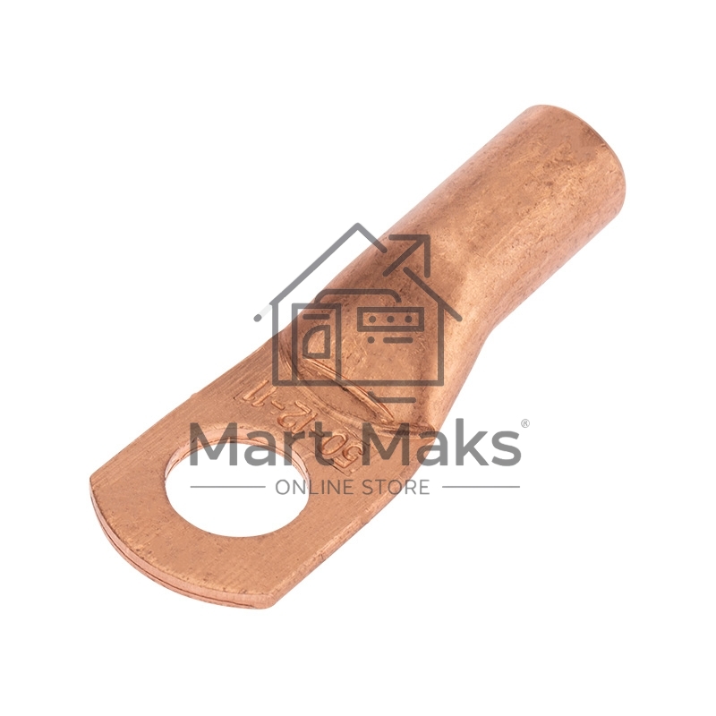 Наконечник медный Rexant ТМ 50-12-11 (50мм² - Ø11мм) (в упак. 50 шт.)