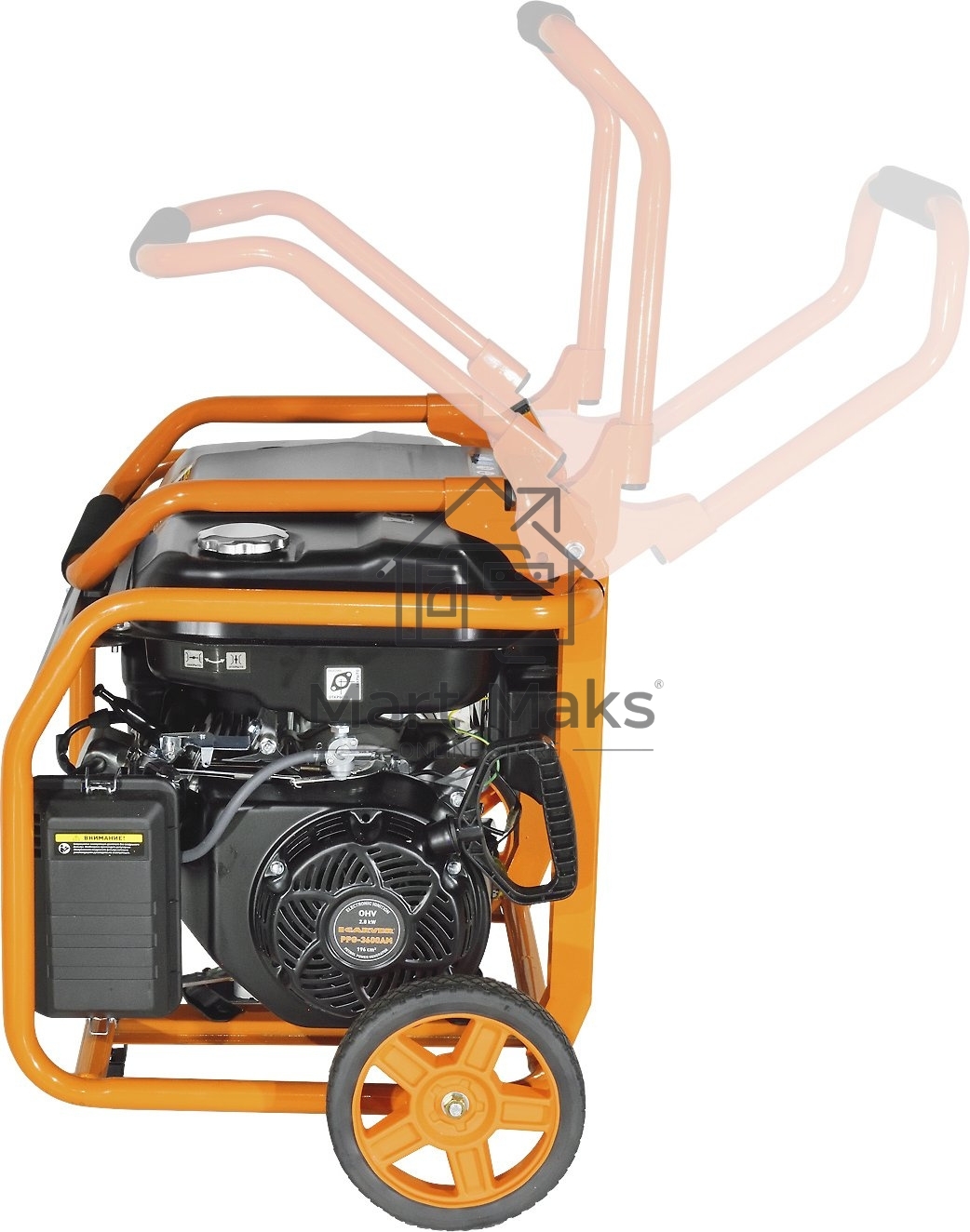 Электрогенератор бензиновый Carver PPG-3600AM, 2.8 кВт, 67 дБ, 50 кг