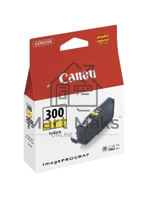 Картридж Canon PFI-300 Y EUR/OCN желтый (530 стр.) для Canon imagePROGRAF PRO-300
