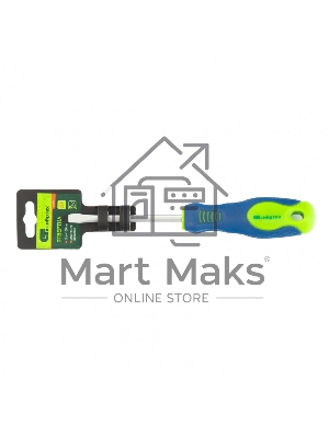 Отвертка, SL6,0 х 100 мм, CrV, 2-х компонентная рукоятка Сибртех