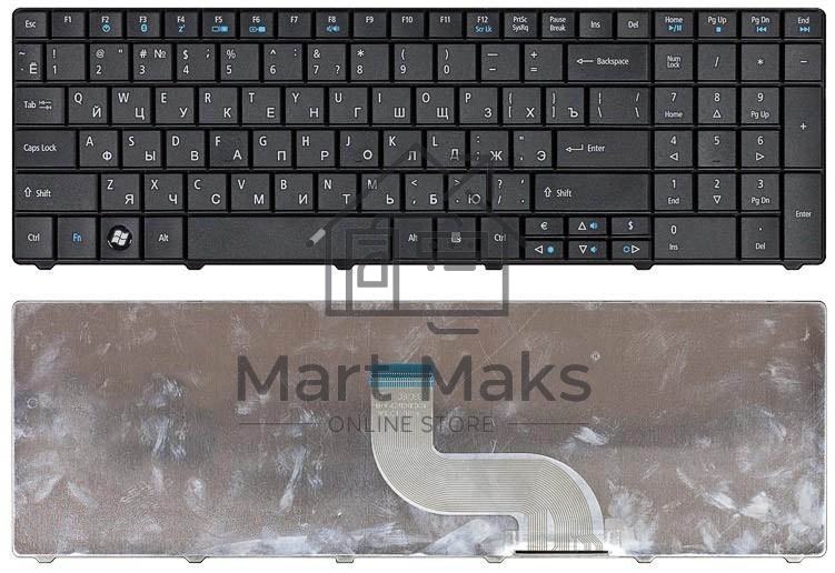 Клавиатура для ноутбука Acer TravelMate 8531 8531G 8571 8571G 8571T черная