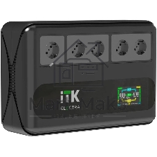 Источник бесперебойного питания Line-interactive 1кВА/0,6кВт, однофазный, LCD дисплей, с АКБ 1х9AH, 5xSchuko Источник бесперебойного питания Line-interactive 1кВА/0,6кВт, однофазный, LCD дисплей, с АКБ 1х9AH, 5xSchuko