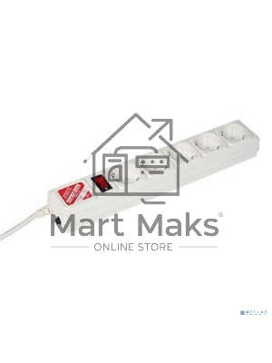 Сетевой фильтр Powercube SPG-B-15-WHITE 5м (5 розеток) белый (коробка)