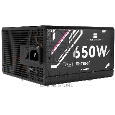Блок питания Thermalright, 650W 80+ Bronze (ATX, 3.0, Full modular, 1x24(20+4)pin, 2xCPU 8(4+4)pin, 4xPCIe*2 8(6+2)pin, 3xSATA3, 3xMOLEX4pin, Active, 120x120мм, 150x140x86mm, APFC, черный)