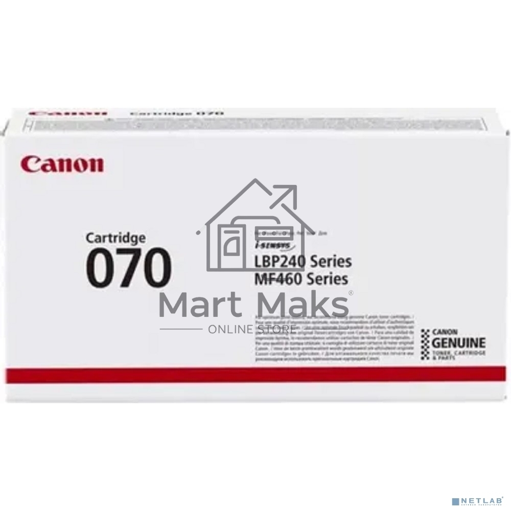 Картридж лазерный Canon CRG 070 BK черный (3000 стр) для Canon MF240/460 series