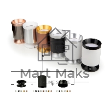 Насадка для корпуса светильника N6131 PBK черный полированный D60*H25mm Out10mm MR16
