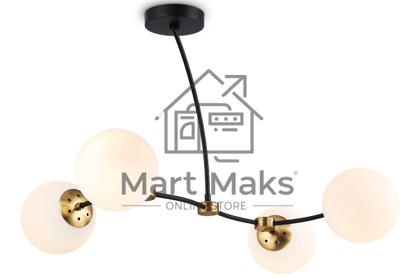 Светитльник Ambrella Light TR2544/4 BK/SB черный/бронза E27/4 max 60W 700*450*450