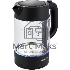Чайник электрический Hyundai HYK-G7707 1.7л. 2200Вт графит корпус: стекло