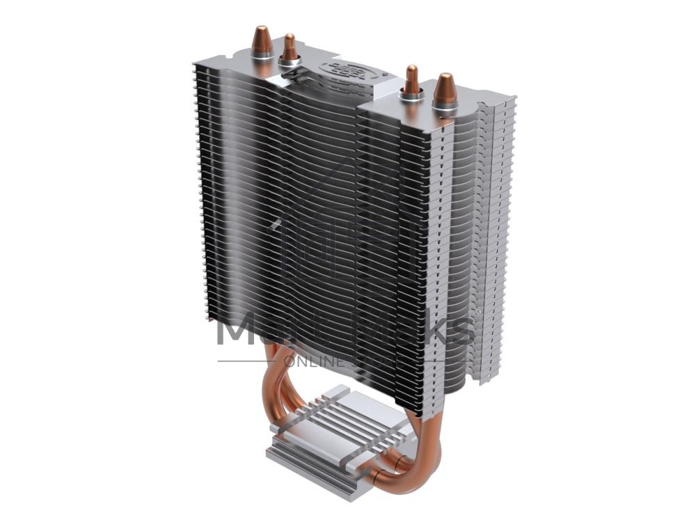 Кулер для процессора DEEPCOOL ICE EDGE MINI FS V2.0 синий, 80 мм, алюминий/медь, 2200 об/мин, 24.7 дБ, 3 pin, 100 Вт, 112 мм