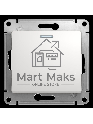 Механизм выключателя 1-кл. СП GLOSSA 10А IP20 10AX с подсветкой бел. SchE GSL000113