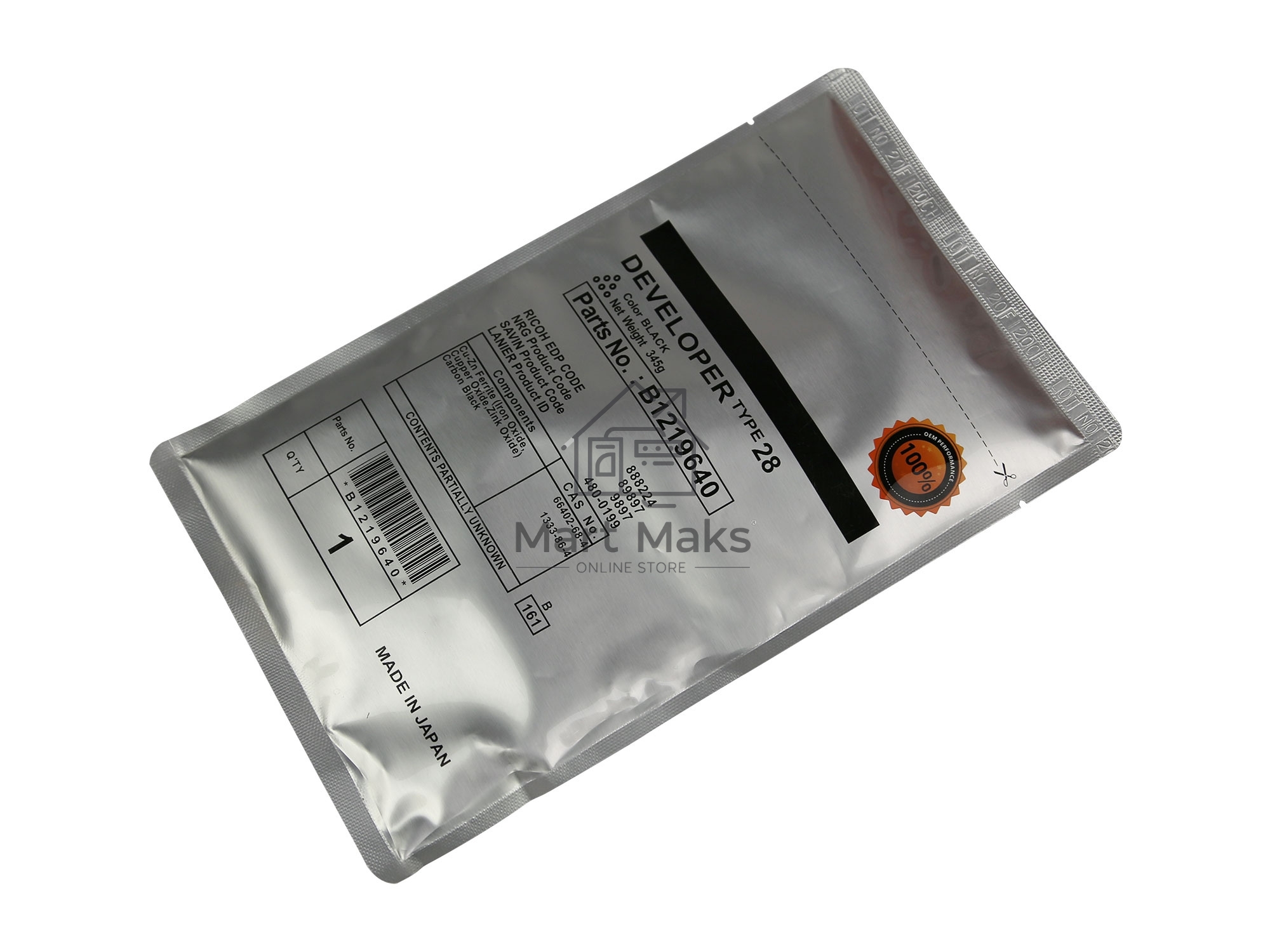 Девелопер Cet CET6794N для Ricoh Aficio 1015/2015/1022/2022 MP1500/1600/2000/2001/2501/2500/2510 60000стр.