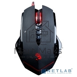 Мышь проводная A4Tech Bloody V8 черный, 3200 dpi, USB, кнопки - 8