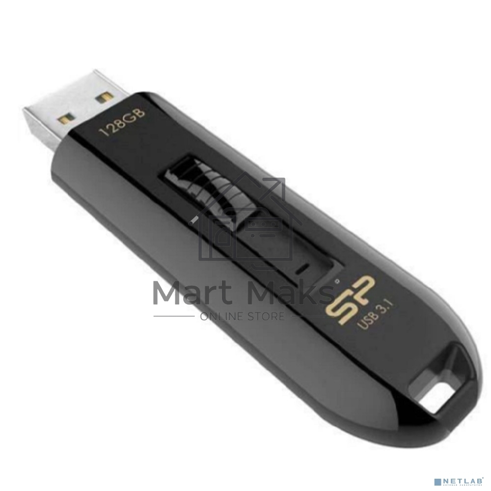 Флешка USB R/W 128Gb Silicon Power Blaze B21, USB 3.2, черный