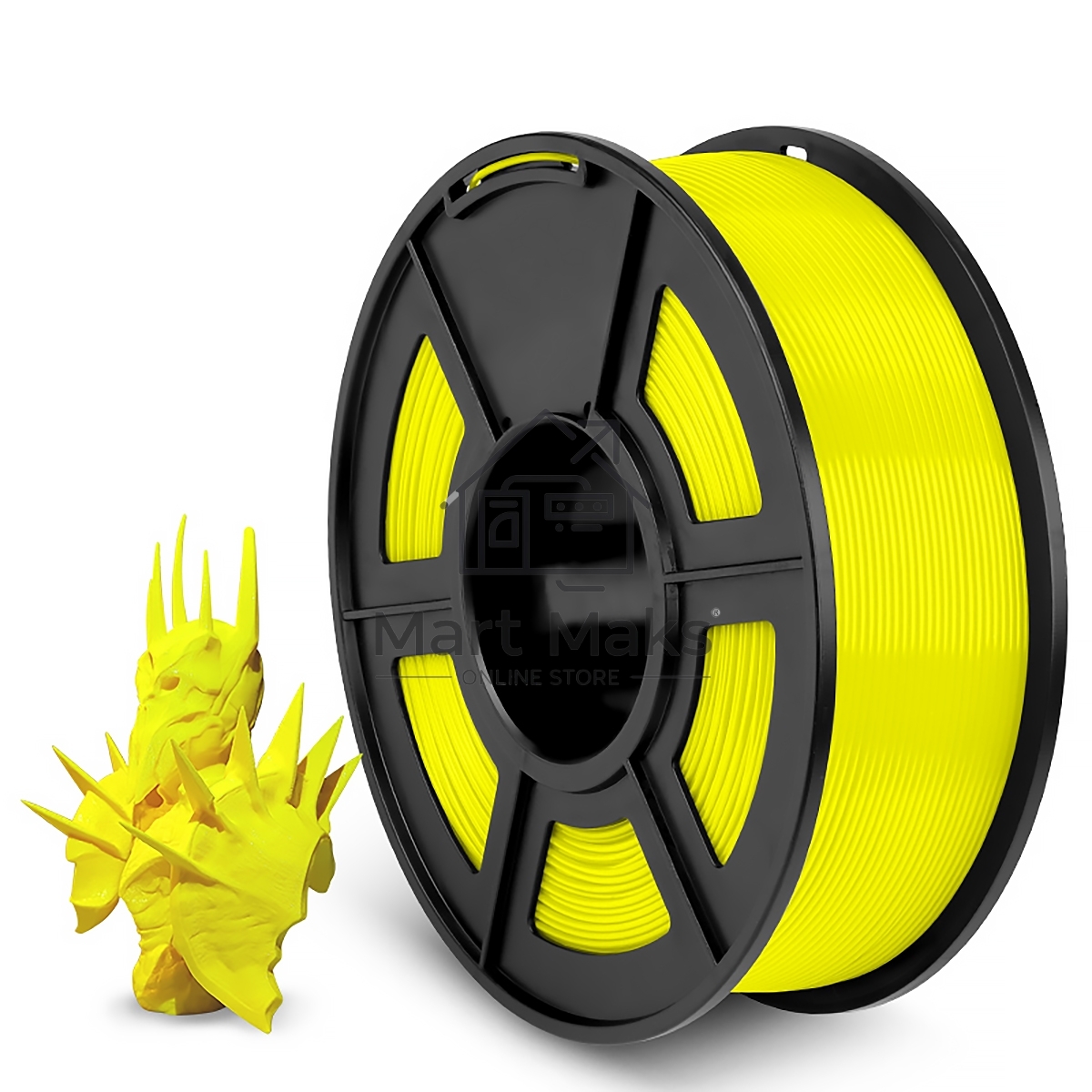 Филамент NVPrint PLA+ Yellow для 3D печати диаметр 1.75мм длина 330 метров масса 1 кг