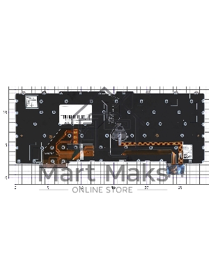 Клавиатура для ноутбука Lenovo ThinkPad Z13 Gen 1 черная без рамки с подсветкой