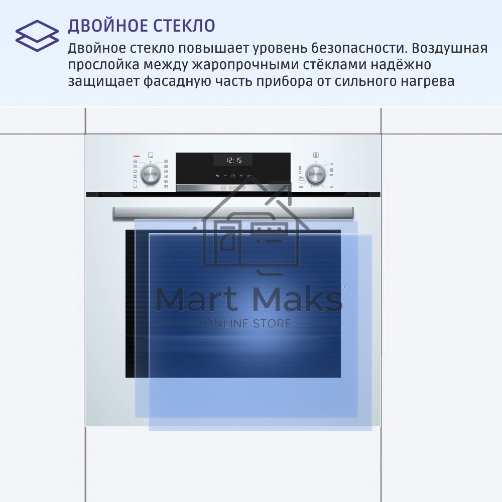 Духовой шкаф Bosch HIJ517YW0R, встраиваемый