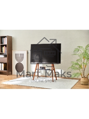 Подставка для телевизора Cactus CS-ST3645BKWN черный/орех 43