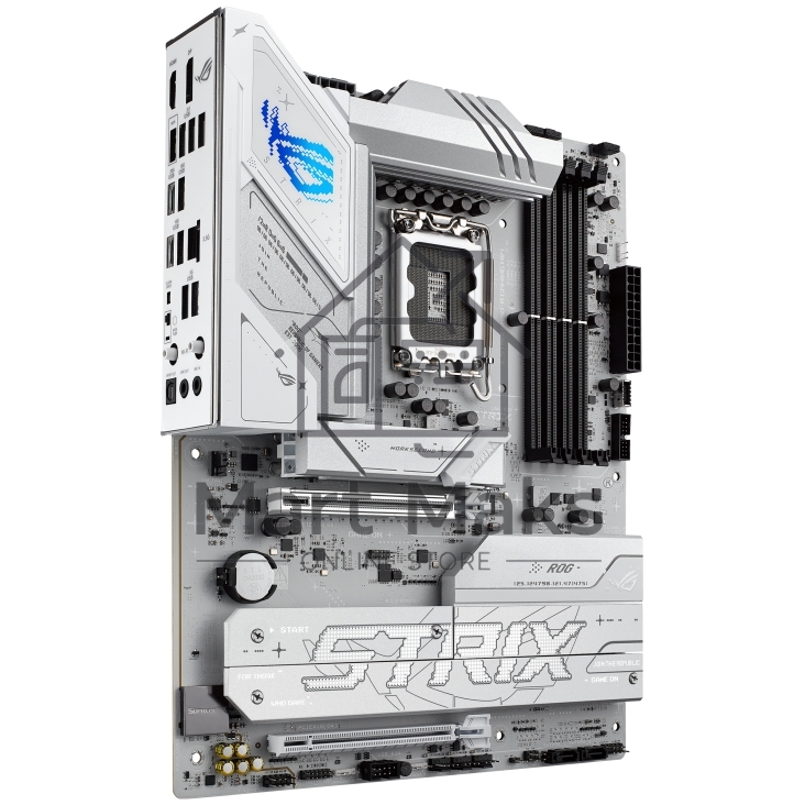 Материнская плата ASUS ROG STRIX B860-A GAMING WIFI, LGA1851, Intel B860, 4xDDR5, 4xSATA, 4xM.2, 2xPCIe 5.0 x16, 1xDP, 1xHDMI, 1x2.5Gb LAN, Wi-Fi, Bluetooth, 4xUSB 2.0, 2xUSB 3.2 Gen 1, 3xUSB 3.2 Gen 2, 1xUSB 4, 2xUSB-C, 3x3.5 мм, 7.1, ATX