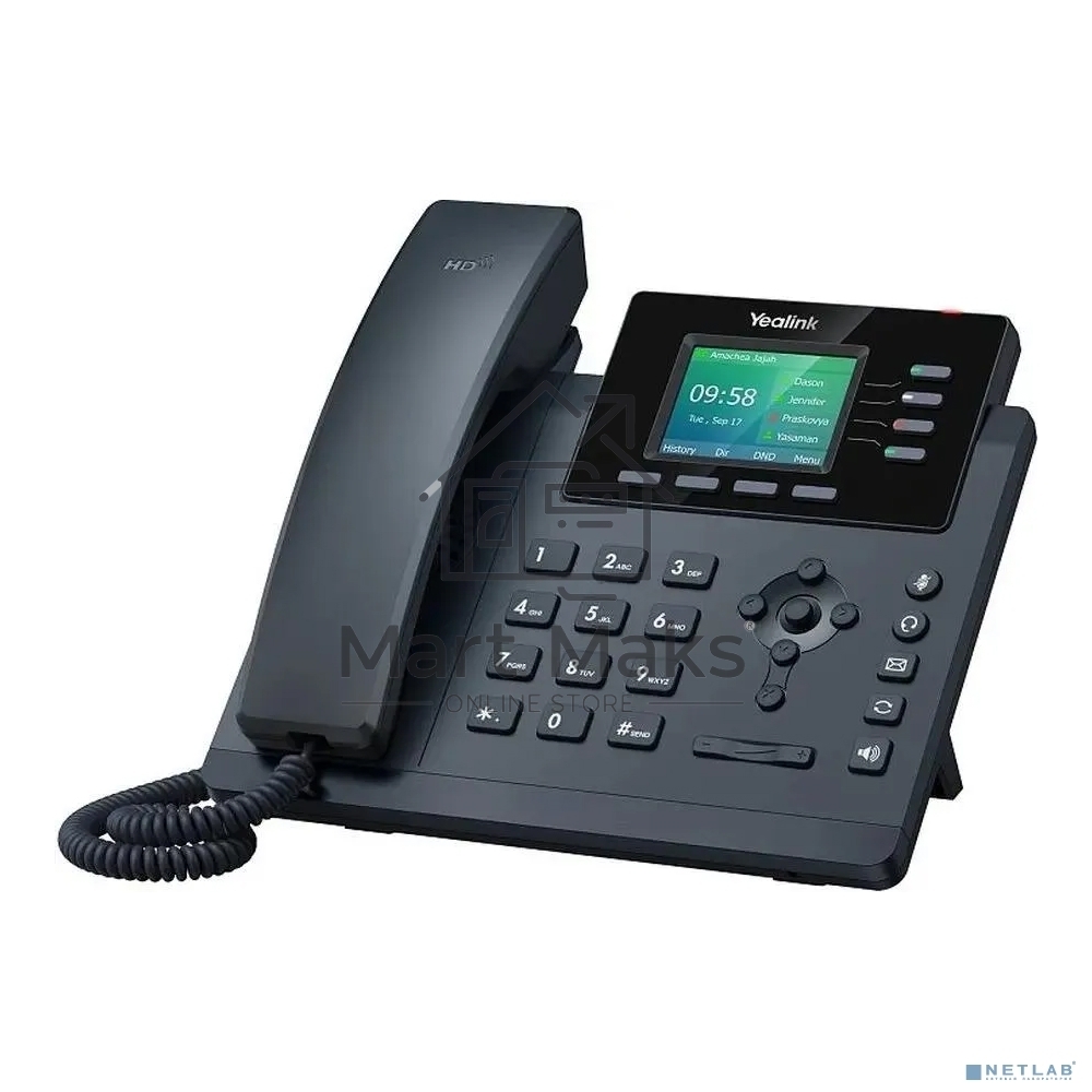 Настольный IP-телефон YEALINK SIP-T34W, 4 аккаунта, Wi-Fi, USB, 2.4