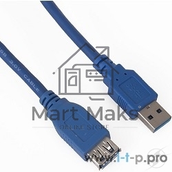 Кабель VCOM VUS7065-1.8M Кабель удлинительный USB3.0 Am-Af 1,8m