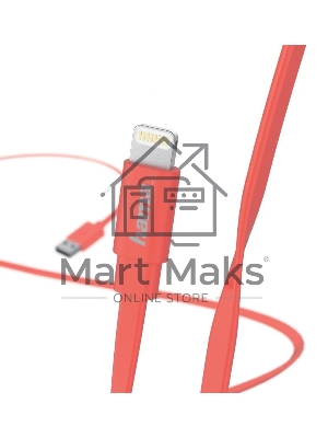 Кабель Hama Flat 00173645 Lightning (m) USB A(m) 1.2м розовый плоский