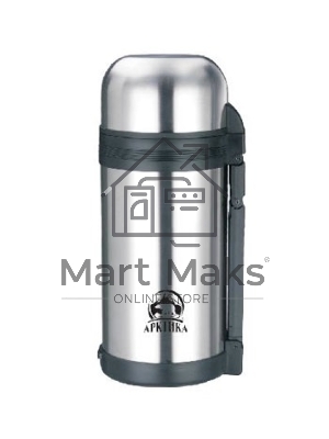 Арктика, 201-1200, Термос, универс 1,2л Универсальная пробка, 1,2л, с ручкой + чашка, холод/тепло 20ч