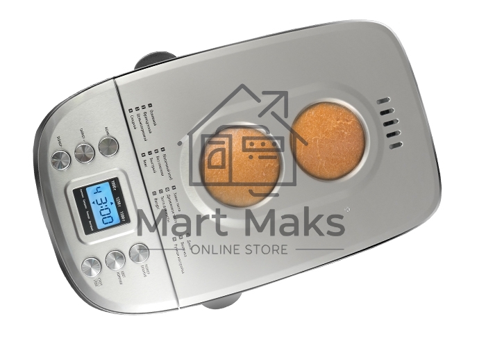 Хлебопечь Centek CT-1415 (черн) 1500 г БОЛЬШОЙ ОБЪЁМ, 860Вт, 15 программ, таймер, LCD, окошко