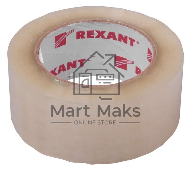 Скотч упаковочный Rexant 09-4202 48 мм х 50 мкм, прозрачный, рулон 66 м