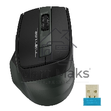 Мышь беспроводная A4Tech Fstyler FB35 зеленый/черный, 2000 dpi, радиоканал, Bluetooth, USB, кнопки - 6