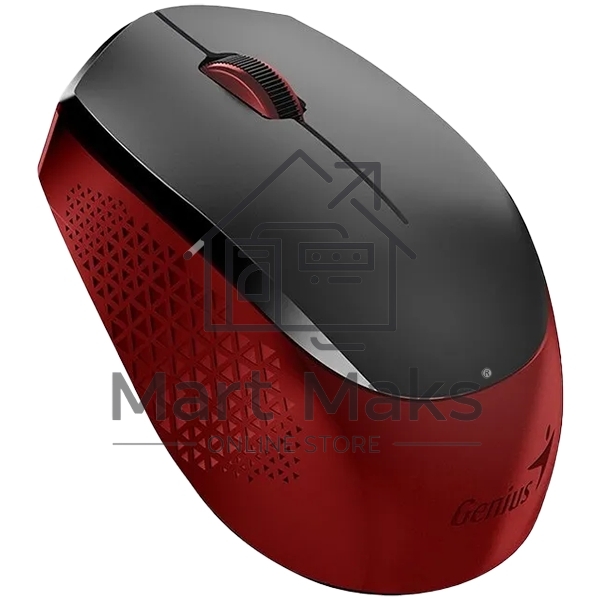 Мышь беспроводная Genius NX-8000S черный/красный, 1200 dpi, радиоканал, USB, кнопки - 3