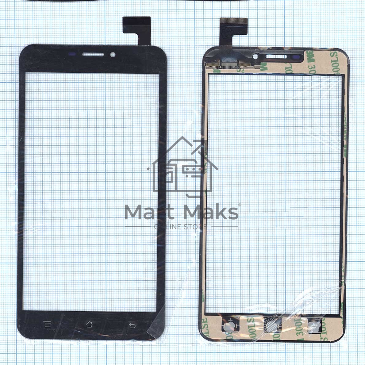 Сенсорное стекло (тачскрин) HS1331, черное