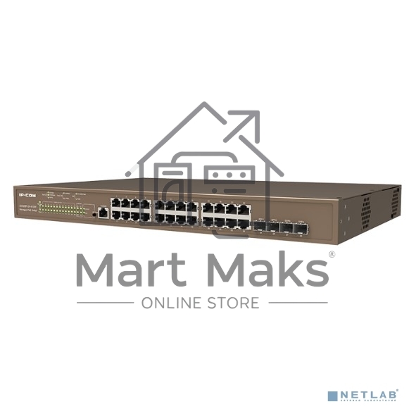 Коммутатор 24PORT 1000M POE 4SFP G5328P-24-410W IP-COM