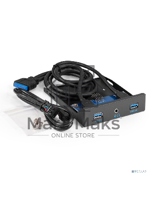 Планка USB на переднюю панель ExeGate U3H-627S, 3,5
