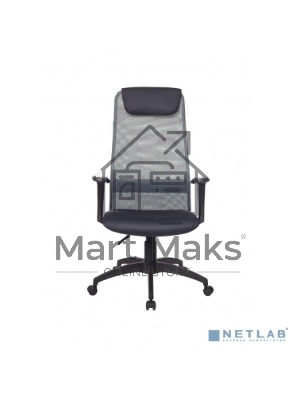 Кресло руководителя Бюрократ KB-8N/DG/TW-12 серый TW-04 TW-12 сетка
