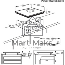 Индукционная варочная панель Electrolux EIB60420CK черный
