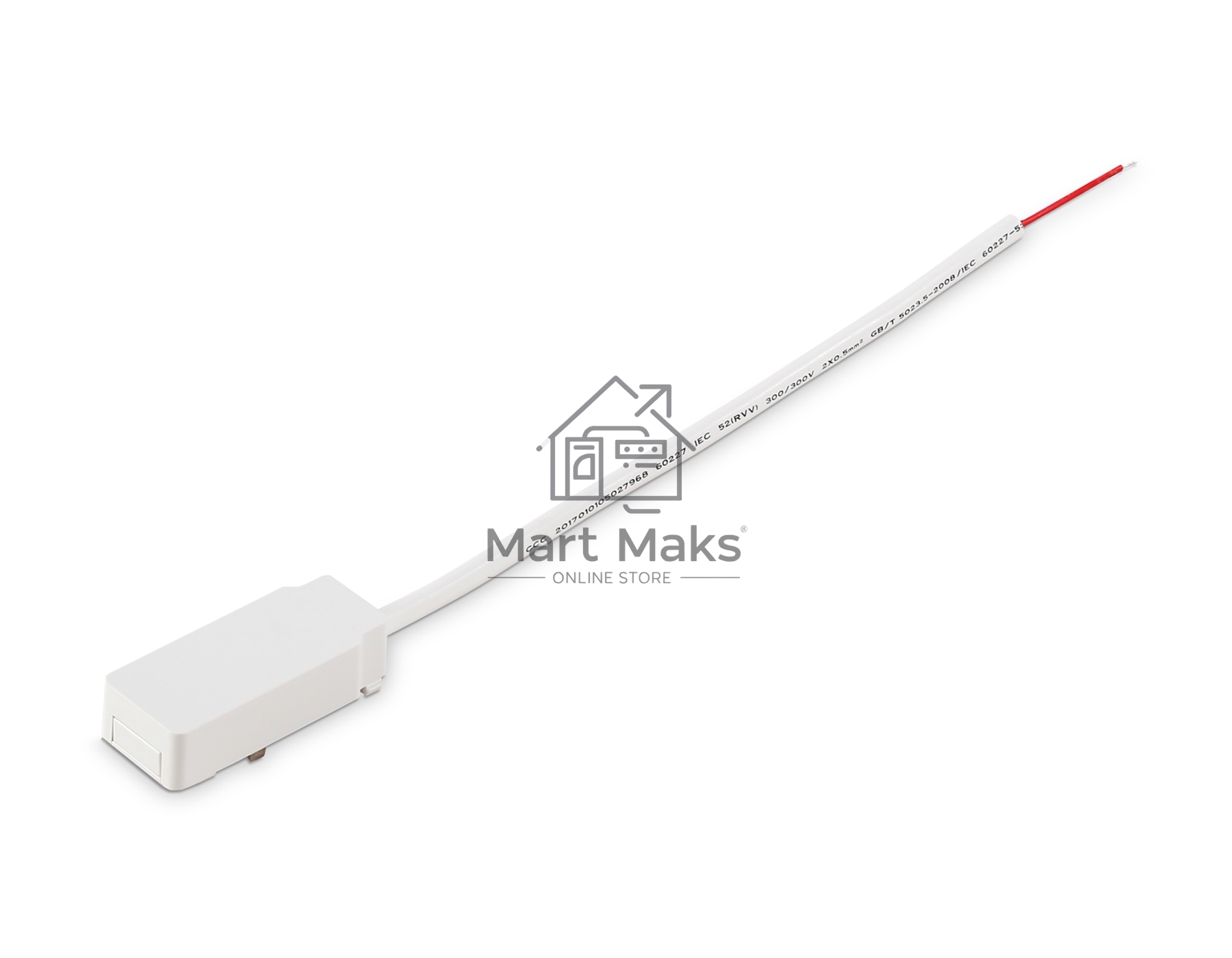 Ввод питания для шинопровода IP20 48V 60*26*16 GV1261 WH белый