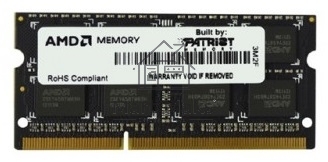 Оперативная память AMD Radeon R5, DDR3, 4GB (1x4GB), 1600MHz, CL11, SO-DIMM