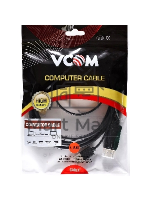 Кабель-переходник HDMI(M) +USB---> DP(M) 4K*60Hz 1.8M, VCOM