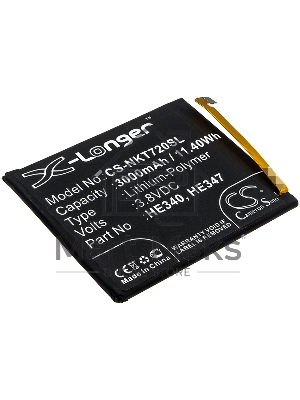 Аккумулятор CameronSinoCS-NKT720SL HE340 HE347 для Nokia 7.1, TA-10413.8V / 3000mAh / 11.40Wh