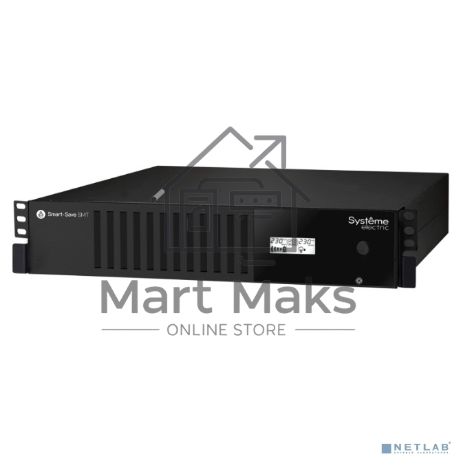 Источник бесперебойного питания Systeme Electriс Smart-Save SMT, 2000VA/1320W, RM 2U, Line-Interactive, LCD, Out: 230V 6xC13, SNMP Intelligent Slot, USB, RS-232