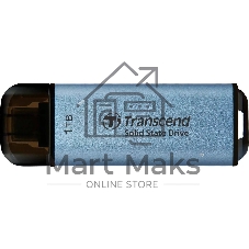 Накопитель SSD Transcend USB-C 1TB TS1TESD300C ESD300 голубой