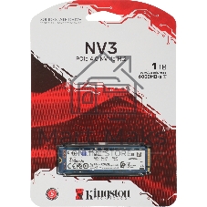Накопитель SSD Kingston NV3, 1Tb, M.2 2280, NVMe, PCIe 4.0, R/W 6000/4000