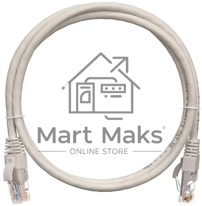 Патч-корд 2.0м , UTP/U NIKOMAX NMC-PC4UD55B-020-C-GY, 4 пары, Кат.5е, 2хRJ45/8P8C, T568B, Molded, LSZH, серый